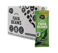 The Honest Bean Co Roasted Fava Bean, Black Garlic & Herb, 40 g (12-Pack)