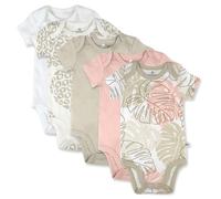 The Honest Company Unisex Baby 5-Pack Organic Cotton Short Sleeve Bodysuits Shirt