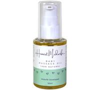 The Honest Midwife Baby Oil • 50ml • Massage Oil to Soothe, Moisturise & Heal • Suitable for Eczema + Cradle Cap • 100% Natural • Vegan • Cruelty-Free • Coconut Oil, Cocoa, Wheat Germ Oil + Vitamin E