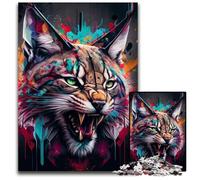 The Honesty Lynx Jigsaw Puzzles for Adults 1000 Piece Puzzles for Adults DIY Art Decor, 26X38CM/10.23x14.96inch