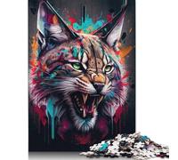 The Honesty Lynx Jigsaw Puzzles Puzzle for Adults Kids. 1000 Pieces Great Gifts Challenge Toy Educational Game Home Decoration for Educational Games Gifts 1000pcs (75x50cm)