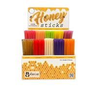 The Honey Jar - Traditional Honey Stick Retail Display with 500 Assorted Honey Sticks perfect for Gift Shop, Grocery Store, Boutique, Farmers Market