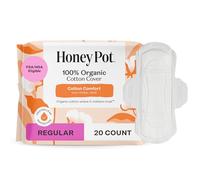 The Honey Pot Company, Non-Herbal Pads with Wings, Organic Regular, 20 Count