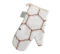 The Honeycomb Heat Resistant Gauntlet Oven Glove Made with Cotton