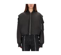 The Hooded Bomber Jacket - female - Jean Paul Gaultier - Bomber Jackets - Gray - M - Jackets M