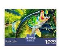 The Hooked Fish Jigsaw Puzzle 1000 Pieces Family Game Adults Teens Night Activity Relaxation Stress Free 38x26cm/1000pcs