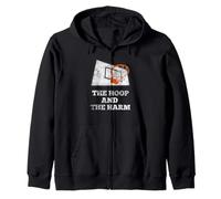 The Hoop and the Harm B-ball Player Foul Design Zip Hoodie