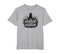 The Horror, The Canine Horror - They're Eating The Dogs T-Shirt, Men's Big and Tall, Heather Grey, 4X Tall