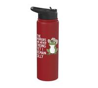 The Horrors are Never Ending Yet I Remain Silly Frog Stainless Steel Insulated Water Bottle