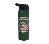 The Horrors are Never Ending Yet I Remain Silly Stainless Steel Insulated Water Bottle
