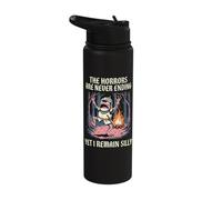The Horrors are Never Ending Yet I Remain Silly Stainless Steel Insulated Water Bottle