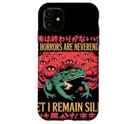 The Horrors Are Neverending Yet I Remain Silly Surreal Frog Case for iPhone 11
