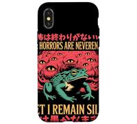 The Horrors Are Neverending Yet I Remain Silly Surreal Frog Case for iPhone X/XS