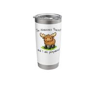 The Horrors Persist and I Am Prepared, Cute Moose Stainless Steel Insulated Tumbler