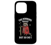 The Horrors Persist But So Do I Funny Feral Tarot Raccoon Case for iPhone 14 Pro Max