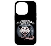 The Horrors Persist Funny Possum Survival Humor Design Case for iPhone 14 Pro