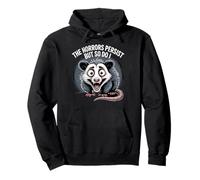 The Horrors Persist Funny Possum Survival Humor Design Pullover Hoodie