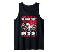 The Horrors Persist Octopus Japanese Horror Gothic Art Tank Top