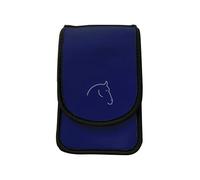 The Horse Holster - Best Cell Phone Holder for Riding - Fits Phones - Tactical Holster to Safely Secure Essentials During Activity, 4 Ways to Wears, Designed for Men and Women. Navy Blue, L/XL