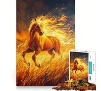 The Horse of Ember Jigsaw Puzzles for Teenagers 1000 Brain Workout Toy Simple Fun Image Assembly Cherished Gift (38x26cm)