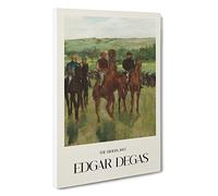 The Horse Riders Edgar Degas Canvas Print | Gallery Wrapped 30mm Frame Wall Art | 30x20 inches | Ready to Hang | Impressionist Animals Picture | Living Room Bedroom Lounge Office