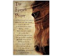 The Horse S Prayer Gifts For Horse Lovers Vintage Wall Decor For Restaurants, Cafes Pubs Garage Boy's Room Wall Decor Metal Tin Sign 12x16 Inch