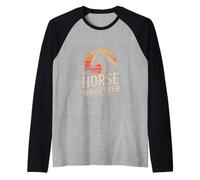 The Horse Whisperer Sunset Equestrian Horse Raglan Baseball Tee