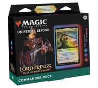 Magic: The Gathering The Lord of the Rings: Tales of Middle-earth Commander Deck - The Hosts of Mordor (100-Card Deck, 2-Card Collector Booster Sample Pack + Accessories)