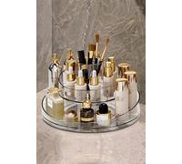 The Hot Sale Makeup Organizer Round Turntable Cosmetics Storage Tray In Clear Clear One Size