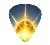 The hot sun 12 Pack Guitar Picks Plectrums,4 pieces in each of 3 sizes, Suitable for a wide range of stringed instruments