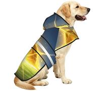 The Hot Sun Waterproof Dog Raincoat And Rain Jacket With Hood, Reflective Strips And Adjustable Belly Strap, Fits Small To Large Dogs
