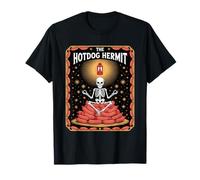 The Hotdog Hermit Skeleton BBQ Mystic Lantern T-Shirt