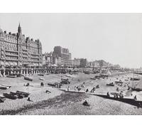 The Hotel Metropole and beach Brighton East Sussex England seen here in the 19th century. From Around The Coast An Album of Pictures from Photographs of the Chief Seaside Places of Interest in Great