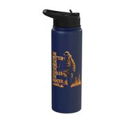 The Hotter The Fire The Cooler The Fighter Quote Firefighter Stainless Steel Insulated Water Bottle