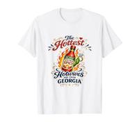 The Hottest Hotwives are from Georgia Value Graphic T-Shirt, Men, White, M