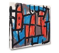 The Hour Before One Night by Paul klee Canvas Print | Gallery Wrapped 30mm Frame Wall Art | 20x20 inches | Ready to Hang | Classic Picture | Living Room Bedroom Lounge Office