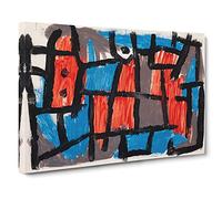 The Hour Before One Night By Paul Klee Canvas Print | Gallery Wrapped 30mm Frame Wall Art | 30x20 inches | Ready to Hang | Classic Picture | Living Room Bedroom Lounge Office