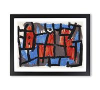 The Hour Before One Night By Paul Klee Classic Painting Framed Print | A2 Black Framed Wall Art | Ready to Hang | Classic Historical Picture | Living Room Bedroom Lounge Office