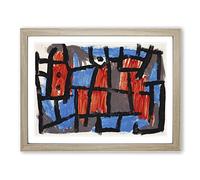 The Hour Before One Night By Paul Klee Classic Painting Framed Print | A4 Oak Framed Wall Art | Ready to Hang | Classic Historical Picture | Living Room Bedroom Lounge Office
