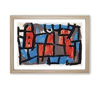 The Hour Before One Night by Paul Klee Framed Print | A2 Oak Framed Wall Art | Ready to Hang | Modern Nature Picture | Living Room Bedroom Lounge Office