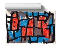 The Hour Before One Night By Paul Klee | Unframed Wall Art Print | Ready to Frame Poster | Modern Home Decor Picture | Artwork for Living Room, Bedroom, Kitchen or Office | A2 (42x59.4 cm)