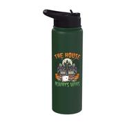 The House Always Wins Halloween Casino Horror Stainless Steel Insulated Water Bottle