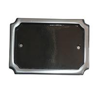 The House Nameplate Company Black Aluminium Rectangular House Number, (H)152mm (W)102mm