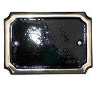 The House Nameplate Company Brass Rectangular House Number, (H)152mm (W)102mm