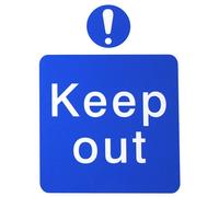 The House Nameplate Company Keep Out Self-Adhesive Labels, (H)200mm (W)150mm