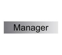The House Nameplate Company Manager Self-Adhesive Labels, (H)50mm (W)225mm
