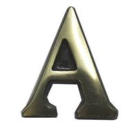 The House Nameplate Company Polished Brass House Letter A, (H)50mm (W)30mm