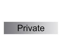 The House Nameplate Company Private Self-Adhesive Labels, (H)50mm (W)225mm