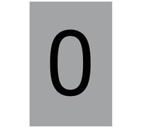 The House Nameplate Company Silver Effect Upvc Self-Adhesive House Letter O, (H)60mm (W)40mm