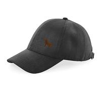 The House Of Dog: Chocolate Labrador Retriever Owner Gift. Faux Suede Six Panel Structure Baseball Cap. Black